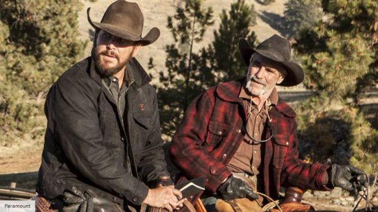 Cole Hauser and Forrie J. Smith as Rip and Lloyd in Yellowstone