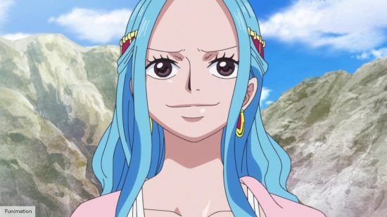 Best One Piece characters: Vivi in One Piece smiling 