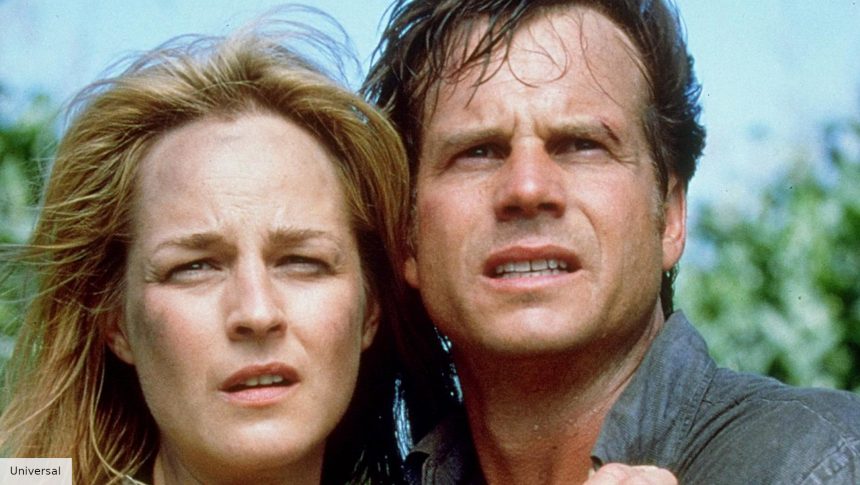 Twister turned an actual town "to rubble", says Bill Paxton: Bill Paxton and Helen Hunt in Twister