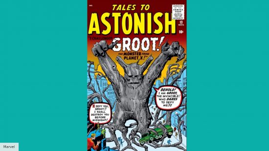 Groot in his first appearance in Marvel Comics