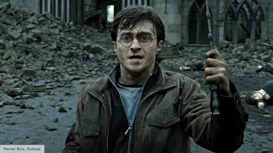 Harry Potter catches the Elder Wand in the Deathly Hallows finale