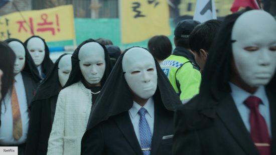 Hellbound season 2 release date: People in masks in Hellbound