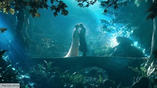 Aragorn explained: Aragorn and Arwen kissing in the Fellowship of the Rings