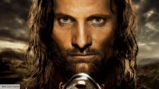Aragorn explained: Aragorn holding a sword in the Return of the King movie poster