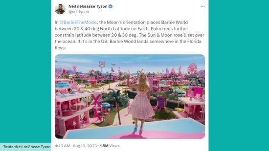Neil deGrasse Tyson has worked out where the real Barbie Land would be