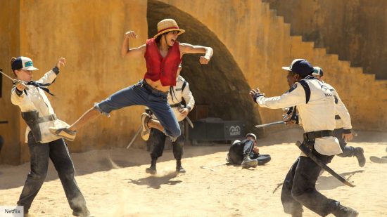 One Piece live-action review: Luffy fighting Marines 