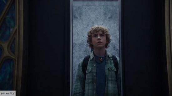 Percy jacskson tv series release date - walker scobell as percy jackson in an elevator