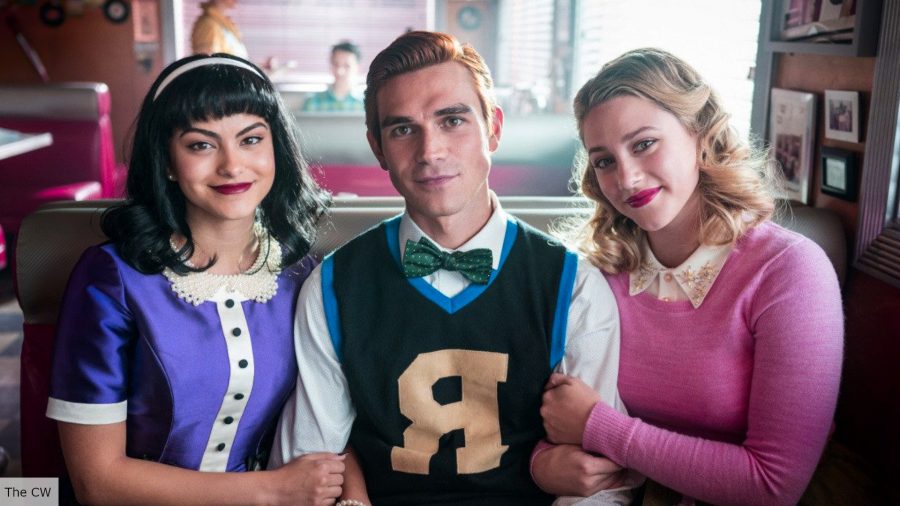 Veronica, Archie, and Betty in Riverdale