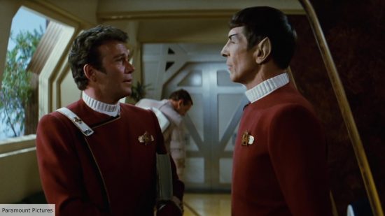 Spock and Kirk in The Wrath of Khan