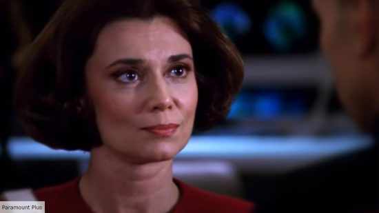 Star Trek captains ranked - Tricia O'Neil as Rachel Garrett in Yesterday's Enterprise