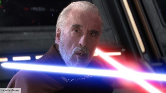 Star Wars cast: Christopher Lee as Count Dooku