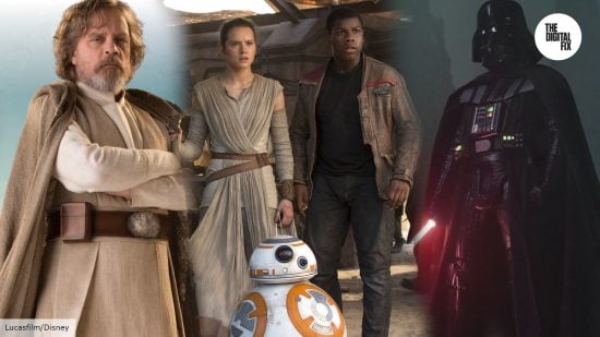 The best Star Wars characters: Luke Skywalker, Rey, Finn, BB-8, and Darth Vader