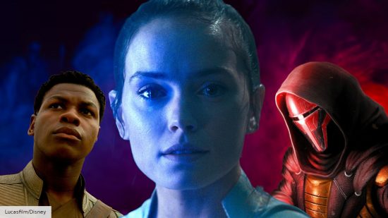 New Star Wars movies release date: John Boyega as Finn, Daisy Ridley as Rey, and Revan