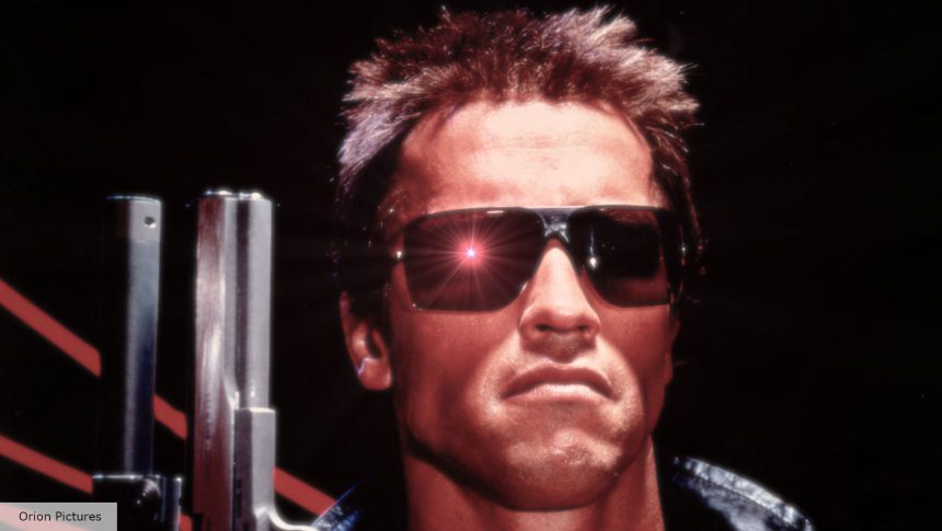Arnold Schwarzenegger as the Terminator in The Terminator