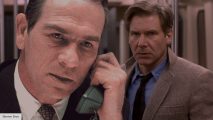 Tommy Lee Jones and Harrison Ford in The Fugitive
