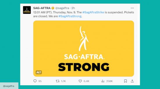 Is the 2023 Actors Strike over? SAG-AFTRA's official post