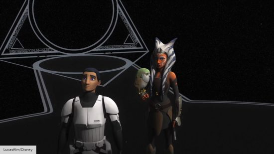 Ahsoka Tano and Ezra Bridger in Star Wars Rebels