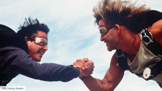 Best action movies: Keanu Reeves and Patrick Swayze in Point Break