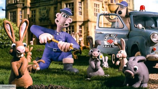 Best animated movies: Anti-Pesto catching rabbits in Wallace & Gromit The Curse of the Were Rabbit