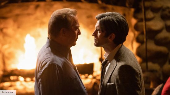 Best Yellowstone episodes: Kevin Costner and Wes Bentley as John and Jamie Dutton in season 3 episode 7