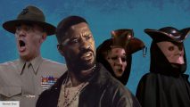 Denzel Washington in Training Day, R Lee Ermey in Full Metal Jacket, and the masked people from Eyes Wide Shut