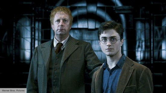 Best Harry Potter characters - Mark Williams as Arthur Weasley and Daniel Radcliffe as Harry Potter