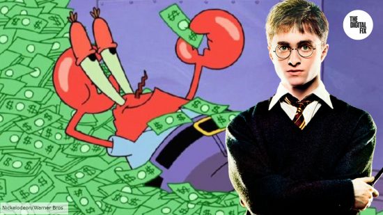 harry potter-mr-krabs-money-spongebob