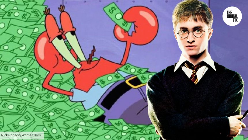 harry potter-mr-krabs-money-spongebob