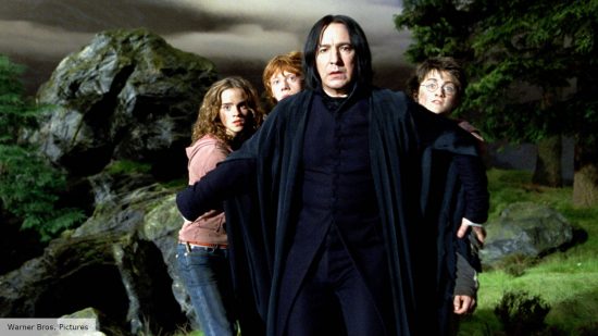 Severus Snape defends our heroes in Harry Potter and the Prisoner of Azkaban