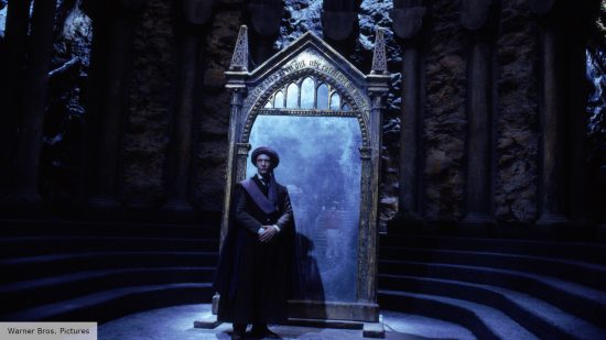 Professor Quirrell looked into the Mirror of Erised in the first Harry Potter movie
