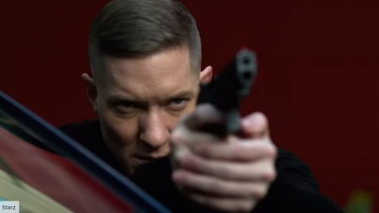 How to watch Power Book 4 Force season 2: Tommy Egan holding a gun