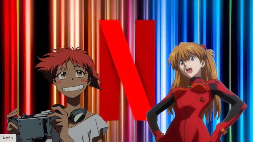 Edward from Cowboy Bebop and Asuka from Neon Genesis Evangelion