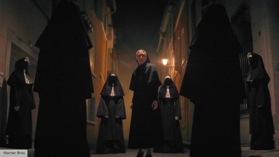 The Nun 2 review: Sister Irene surrounded by visions of multiple Varlaks on the streets of France in The Nun 2