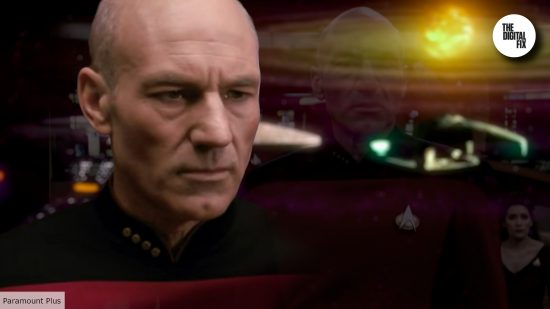 Patrick Stewart as Captain Picard in TNG Tin Man