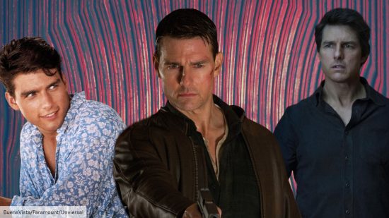 Tom Cruise in Cocktail, Jack Reacher, and The Mummy