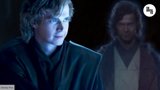 Hayden Christensen as Anakin Skywalker in Ahsoka and as Force ghost in Return of the Jedi