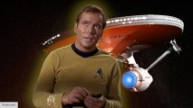William Shatner as Captain Kirk in Star Trek: The Original Series