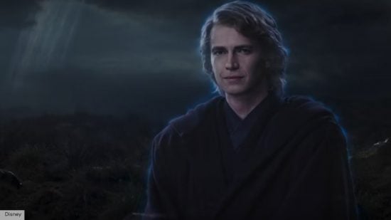 Hayden Christensen as Anakin Skywalker as a Force Ghost in Ahsoka 