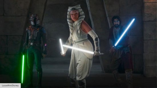 Ahsoka Tano, Ezra Bridger, and Sabine Wren in Star Wars Ahsoka