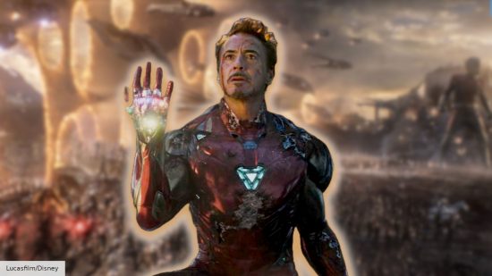 Robert Downey Jr as Tony Stark in Avengers Endgame