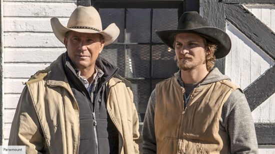 Best John Dutton quotes: Kevin Costner and Luke Grimes as John and Kayce