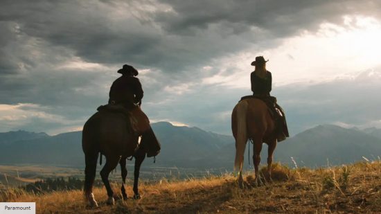 Best Yellowstone episodes: Beth and Rip look out at the sunset