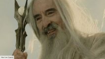 Christopher Lee as Saruman in The Lord of the Rings