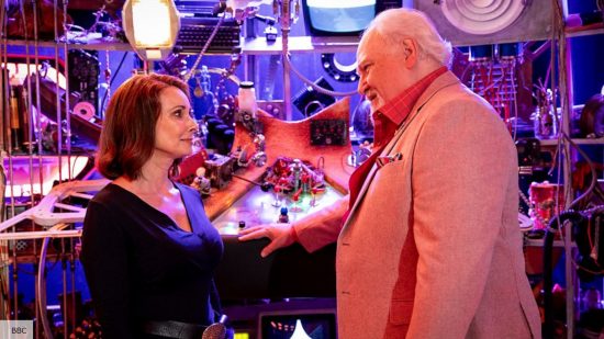 Colin Baker and Nicola Bryant in Doctor Who Tales of the TARDIS