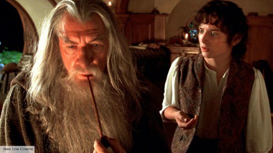 Gandalf explained: Gandalf smoking in the Shire with Frodo