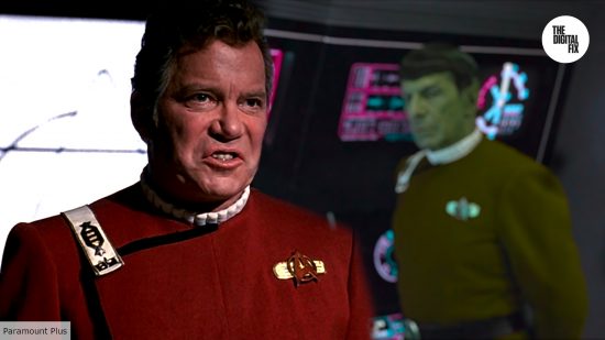 William Shatner as Kirk in Star Trek VI