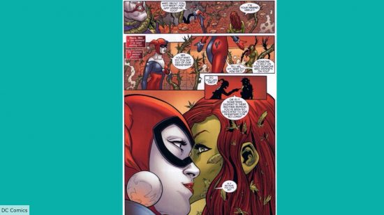 Panels from Gotham City Sirens: Harley asks Ivy if she loves her