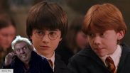 One of Ron Weasley’s first lines to Harry Potter is a complete lie