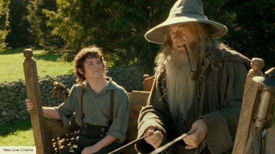 Hobbits explained: Gandalf and Frodo riding a cart in Lord of the Rings The Fellowship of the Ring