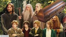 Lord of the Rings, the fellowship with a coffin